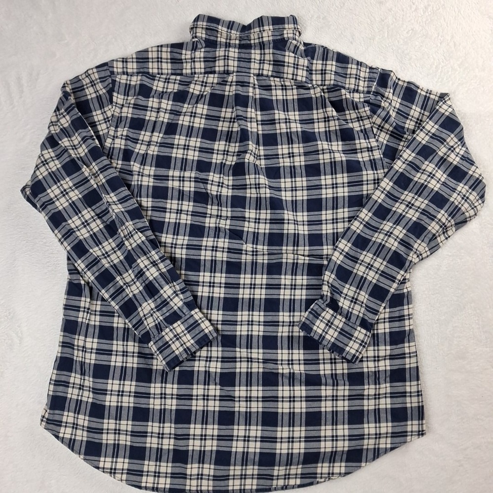 Ralph Lauren Shirt Mens XL Blue White Plaid Long Sleeve Button Down Classic - Picture 5 of 10